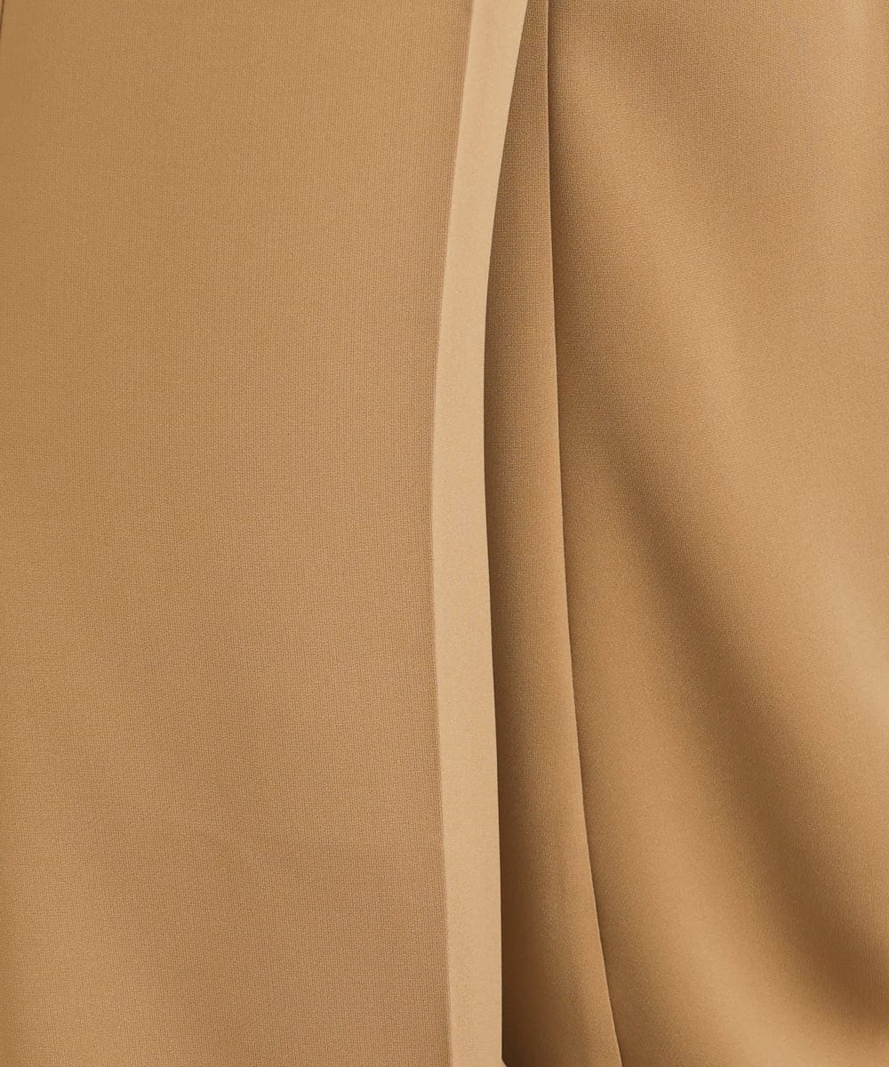 OLLJP09090 eur3(エウルキューブ) 【大きいサイズ】ストレッチフレアパンツ キャメル(83)