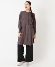 OLLJP09090 eur3(エウルキューブ) 【大きいサイズ】ストレッチフレアパンツ ブラック(94)