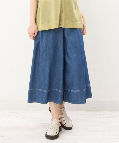 OLLJS53099  【大きいサイズ】デニムフレアパンツ