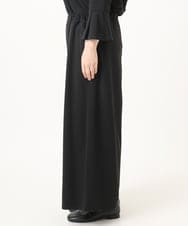 OLLKA02089 eur3(エウルキューブ) 【WEB先行販売】【大きいサイズ】カットジョーゼットワイドパンツ ブラック(94)