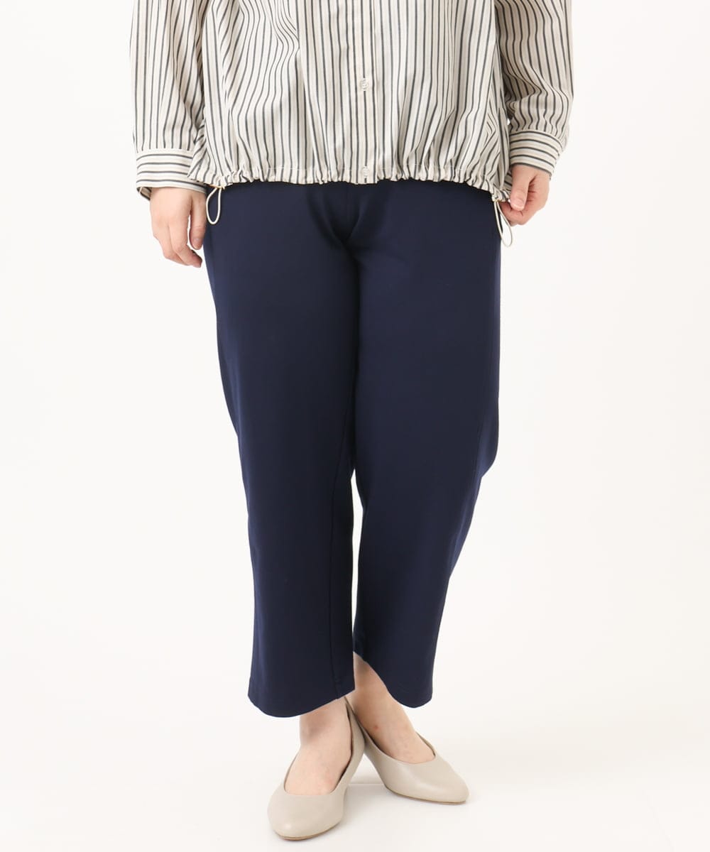 OLLKA03099 eur3 【WEB先行販売】【大きいサイズ】ポンチストレートパンツ