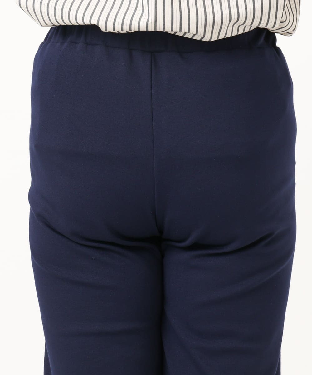 OLLKA03099 eur3(エウルキューブ) 【WEB先行販売】【大きいサイズ】ポンチストレートパンツ ネイビー(57)