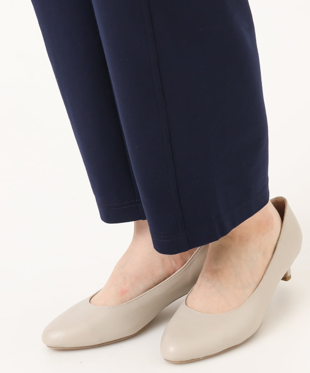 OLLKA03099 eur3(エウルキューブ) 【WEB先行販売】【大きいサイズ】ポンチストレートパンツ ネイビー(57)