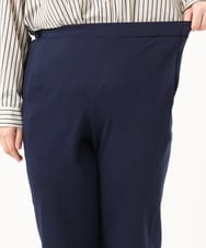 OLLKA03099 eur3(エウルキューブ) 【WEB先行販売】【大きいサイズ】ポンチストレートパンツ ネイビー(57)