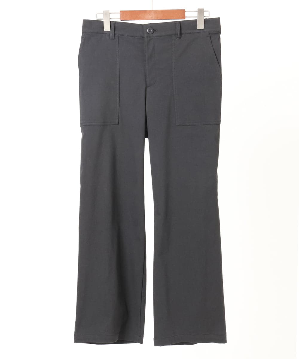 OLLKA04099 eur3(エウルキューブ) 【WEB先行販売】【大きいサイズ】ストレッチベイカーパンツ ブラック(94)