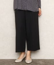 OLLKA07139 eur3(エウルキューブ) 【大きいサイズ/11号サイズあり】ソフィーツイルセンタープレスパンツ ブラック(94)