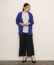 OLLKA07139 eur3(エウルキューブ) 【大きいサイズ/11号サイズあり】ソフィーツイルセンタープレスパンツ ブラック(94)