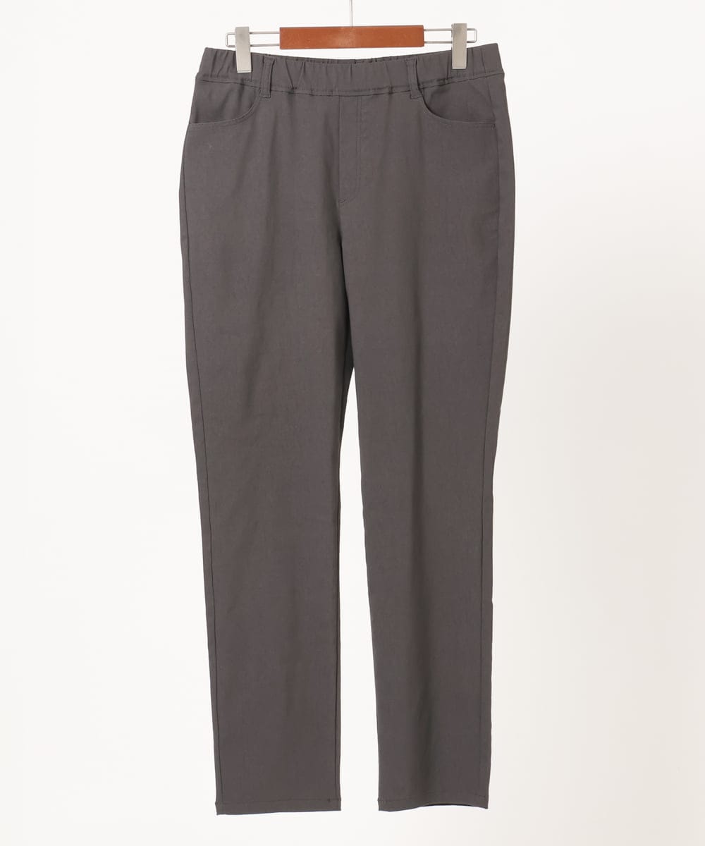 OLLKA09089 eur3(エウルキューブ) 【WEB先行販売】【大きいサイズ】ストレッチスリムパンツ ダークグレー(93)