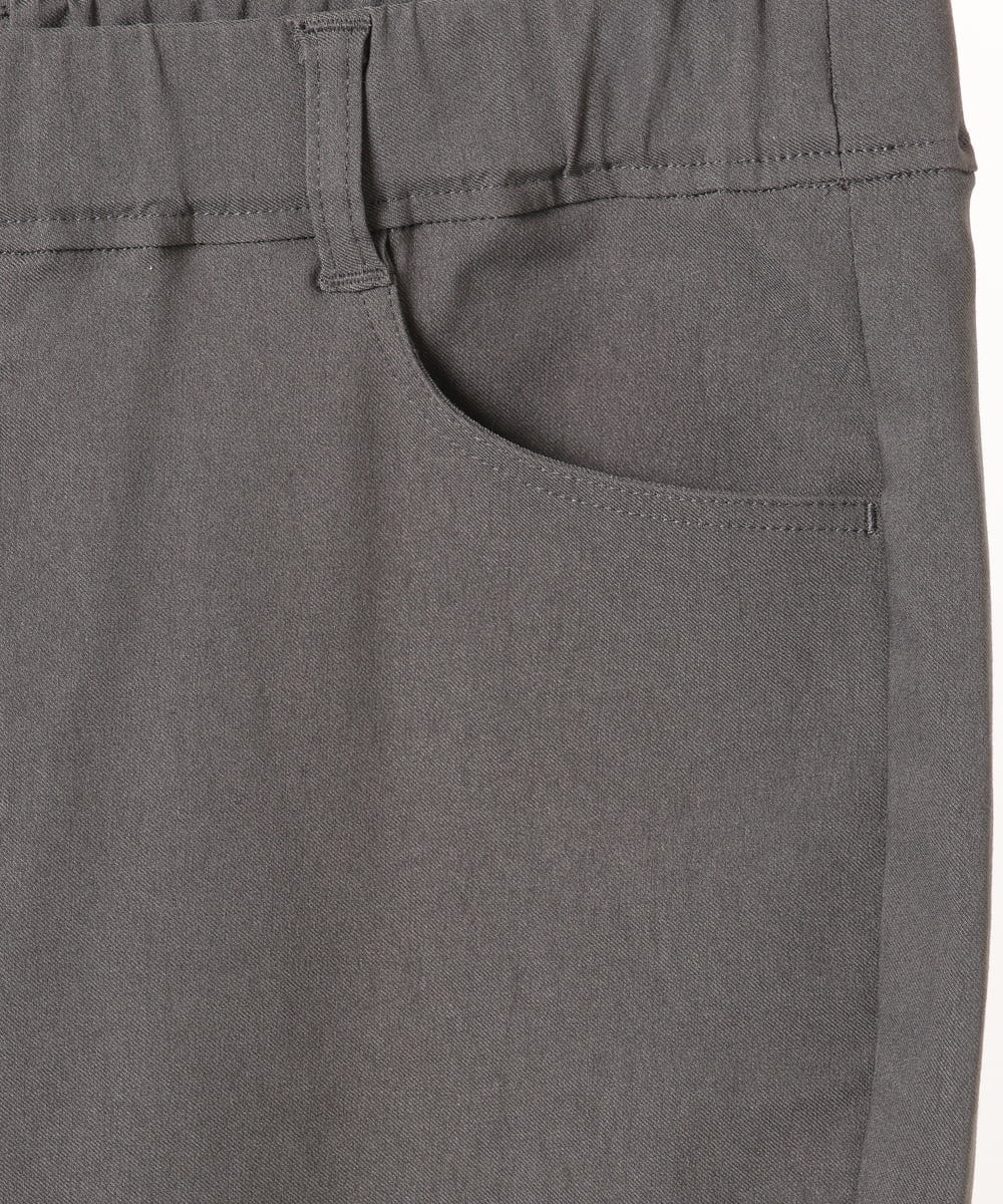 OLLKA09089 eur3(エウルキューブ) 【WEB先行販売】【大きいサイズ】ストレッチスリムパンツ ダークグレー(93)