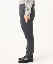 OLLKA13089 eur3(エウルキューブ) 【シリーズ累計販売2万枚！/大きいサイズ】さらさらストレッチテーパードパンツ ダークグレー(93)