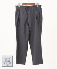 OLLKA14089 eur3(エウルキューブ) 【WEB先行販売】【シリーズ累計販売2万枚！/大きいサイズ/丈短め】さらさらストレッチテーパードパンツ ダークグレー(93)