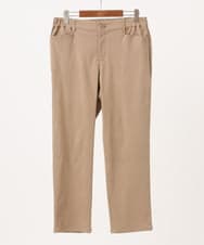 OLLKA15089 eur3(エウルキューブ) 【大きいサイズ】さらさらストレッチストレートパンツ ベージュ(82)