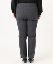 OLLKA15089 eur3(エウルキューブ) 【大きいサイズ】さらさらストレッチストレートパンツ ダークグレー(93)