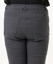 OLLKA15089 eur3(エウルキューブ) 【大きいサイズ】さらさらストレッチストレートパンツ ダークグレー(93)