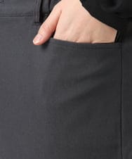 OLLKA15089 eur3(エウルキューブ) 【大きいサイズ】さらさらストレッチストレートパンツ ダークグレー(93)