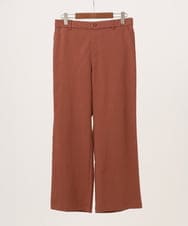 OLLKD03099 eur3(エウルキューブ) 【大きいサイズ】ワイドストレートストレッチパンツ ブラウン