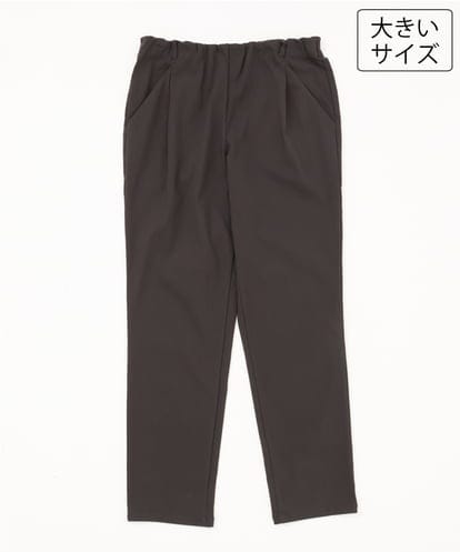 OLLKD07089 eur3 【シリーズ累計販売2万枚！/大きいサイズ】さらさらストレッチテーパードパンツ