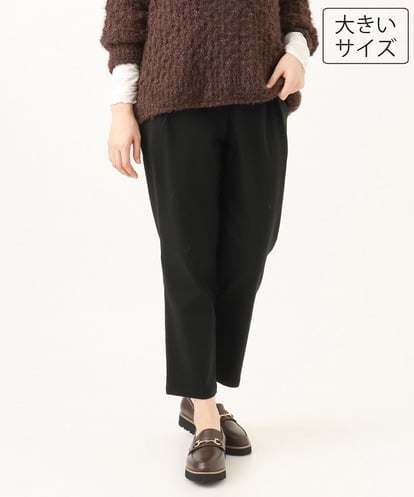 OLLKD08089 eur3 【シリーズ累計販売2万枚！/大きいサイズ】さらさらストレッチカットレングステーパードパンツ