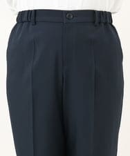 OLLKD12139 eur3(エウルキューブ) 【大きいサイズ/洗える/セットアップ対応/11号サイズあり】ストレッチセンタープレスワイドパンツ ネイビー