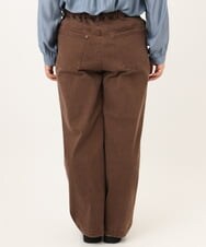 OLLKD13109 eur3(エウルキューブ) 【WEB先行販売】【大きいサイズ/洗える】カラーストレッチデニム ダークブラウン