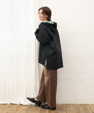 OLLKD13109 eur3(エウルキューブ) 【WEB先行販売】【大きいサイズ/洗える】カラーストレッチデニム ダークブラウン