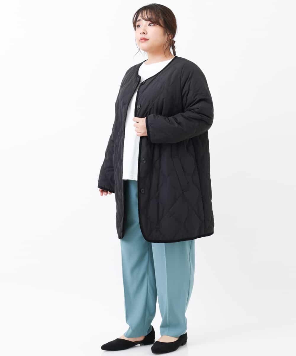 OLLKJ09089 eur3(エウルキューブ) 【大きいサイズ】センタープレスカラーパンツ グリーン(35)