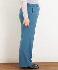 OLLKP01090 eur3(エウルキューブ) 【雑誌掲載】【大きいサイズ】定番美脚ストレートパンツ ブルー(55)
