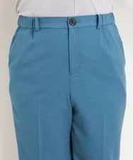 OLLKP01090 eur3(エウルキューブ) 【雑誌掲載】【大きいサイズ】定番美脚ストレートパンツ ブルー(55)