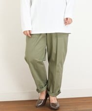 OLLKP10100 eur3(エウルキューブ) 【雑誌掲載】【大きいサイズ】ベイカーパンツ カーキ(36)