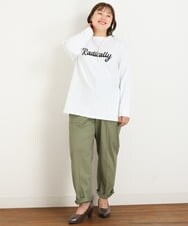 OLLKP10100 eur3(エウルキューブ) 【雑誌掲載】【大きいサイズ】ベイカーパンツ カーキ(36)