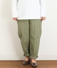 OLLKP10100 eur3(エウルキューブ) 【雑誌掲載】【大きいサイズ】ベイカーパンツ カーキ(36)
