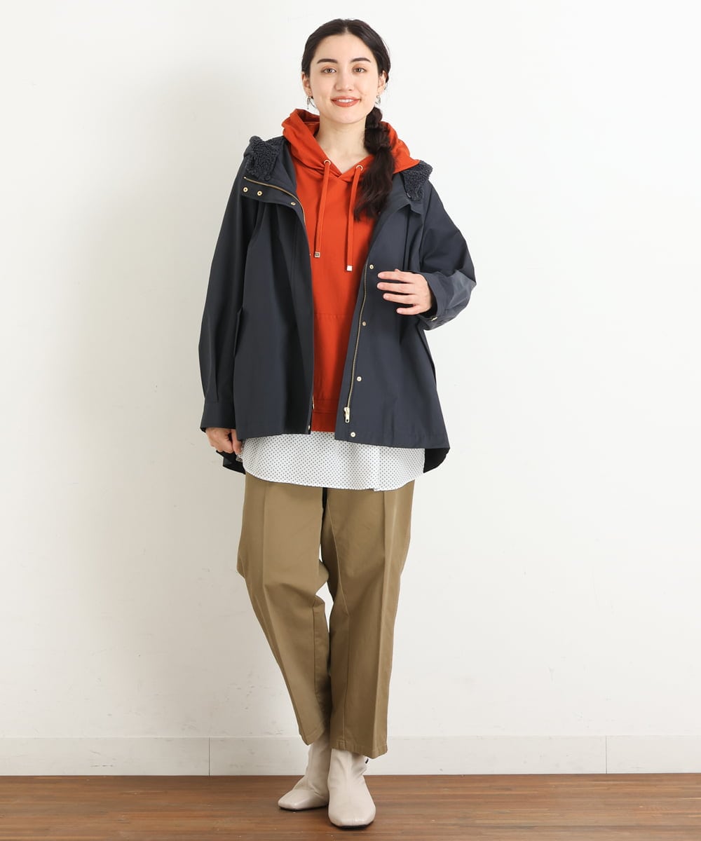 OLLKP10100 eur3(エウルキューブ) 【雑誌掲載】【大きいサイズ】ベイカーパンツ キャメル(83)