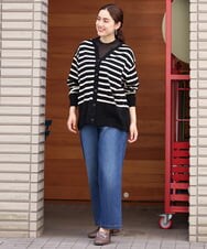 OLLKS15099 eur3(エウルキューブ) 【大きいサイズ】ストレートデニムパンツ ブルー(55)