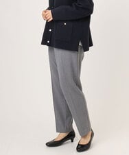 OLLLA10099 eur3(エウルキューブ) 【WEB先行販売】【大きいサイズ】ロイヤルヒート裏起毛ストレートパンツ ダークグレー(93)