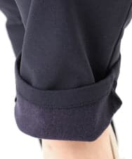OLLLA16089 eur3(エウルキューブ) 【WEB先行販売】【シリーズ累計販売2万枚！/大きいサイズ】さらさらストレッチ裏起毛テーパードパンツ ネイビー(57)