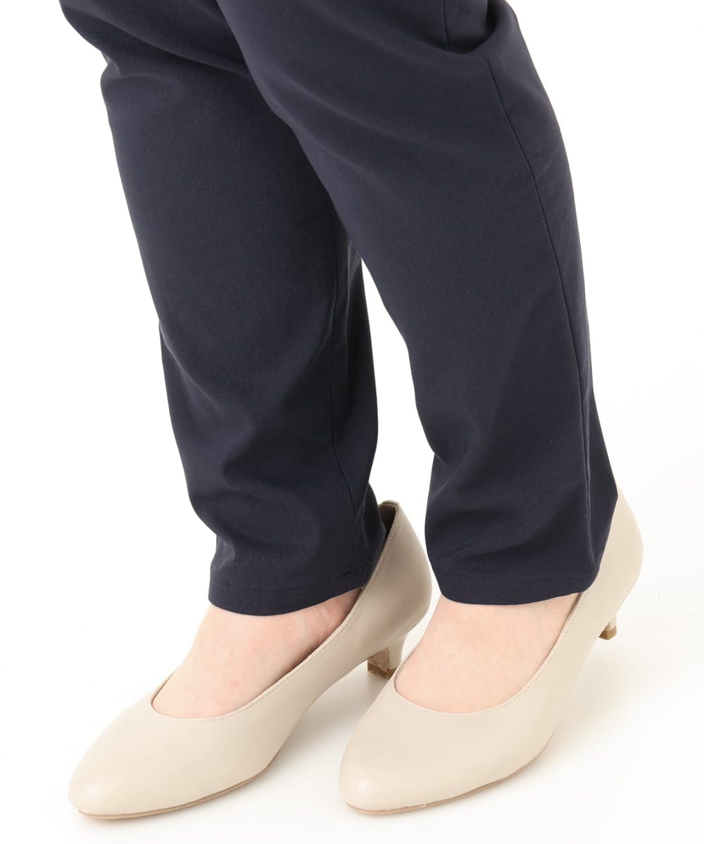 OLLLA16089 eur3(エウルキューブ) 【WEB先行販売】【シリーズ累計販売2万枚！/大きいサイズ】さらさらストレッチ裏起毛テーパードパンツ ネイビー(57)