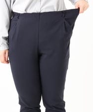 OLLLA16089 eur3(エウルキューブ) 【WEB先行販売】【シリーズ累計販売2万枚！/大きいサイズ】さらさらストレッチ裏起毛テーパードパンツ ネイビー(57)