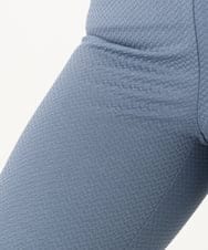 OLLLA18099 eur3(エウルキューブ) 【WEB先行販売】【大きいサイズ】ジャカードスリムストレートパンツ ブルー(55)