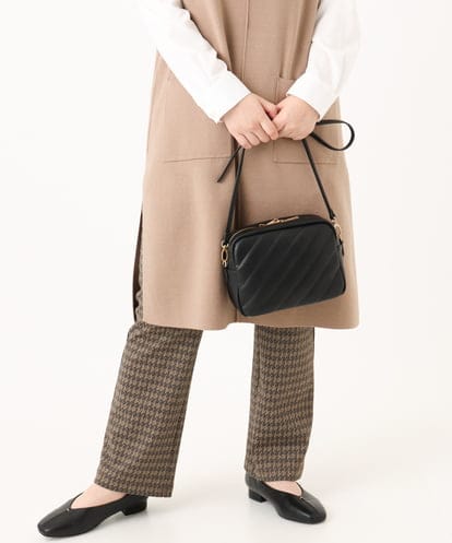 OLLLA18099 eur3 【WEB先行販売】【大きいサイズ】ジャカードスリムストレートパンツ