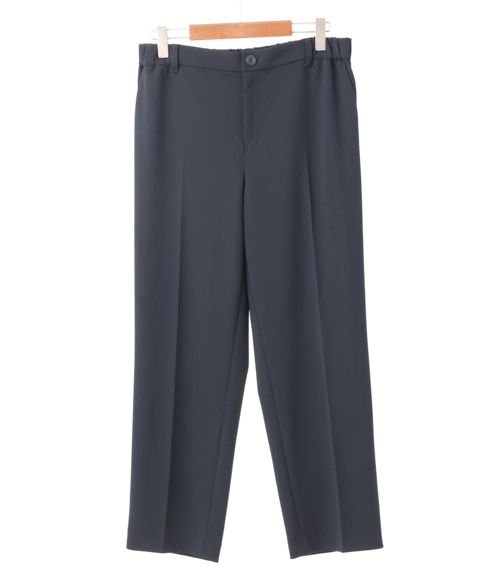 OLLLA19139 eur3(エウルキューブ) 【WEB先行販売】【大きいサイズ/11号サイズあり】カットジョーゼットテーパードパンツ ネイビー(57)