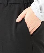 OLLLA19139 eur3(エウルキューブ) 【WEB先行販売】【大きいサイズ/11号サイズあり】カットジョーゼットテーパードパンツ ブラック(94)