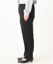 OLLLA19139 eur3(エウルキューブ) 【WEB先行販売】【大きいサイズ/11号サイズあり】カットジョーゼットテーパードパンツ ブラック(94)
