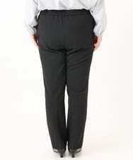 OLLLA19139 eur3(エウルキューブ) 【WEB先行販売】【大きいサイズ/11号サイズあり】カットジョーゼットテーパードパンツ ブラック(94)