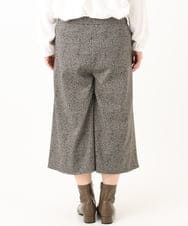 OLLLA20099 eur3(エウルキューブ) 【WEB先行販売】【大きいサイズ】キュロットパンツ ダークブラウン(87)