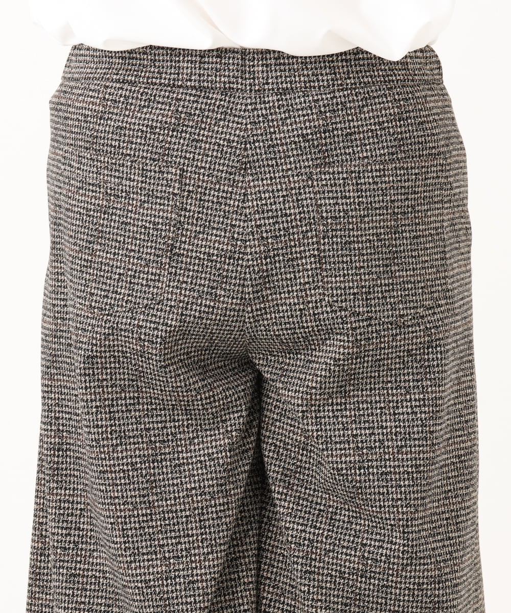 OLLLA20099 eur3(エウルキューブ) 【WEB先行販売】【大きいサイズ】キュロットパンツ ダークブラウン(87)