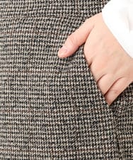 OLLLA20099 eur3(エウルキューブ) 【WEB先行販売】【大きいサイズ】キュロットパンツ ダークブラウン(87)