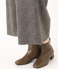 OLLLA20099 eur3(エウルキューブ) 【WEB先行販売】【大きいサイズ】キュロットパンツ ダークブラウン(87)