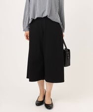 OLLLA20099 eur3(エウルキューブ) 【WEB先行販売】【大きいサイズ】キュロットパンツ ブラック(94)
