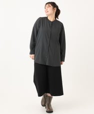 OLLLA20099 eur3(エウルキューブ) 【WEB先行販売】【大きいサイズ】キュロットパンツ ブラック(94)