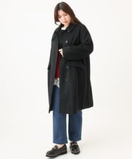 OLLLD01099 eur3(エウルキューブ) 【大きいサイズ】ストレートストレッチデニム ネイビー